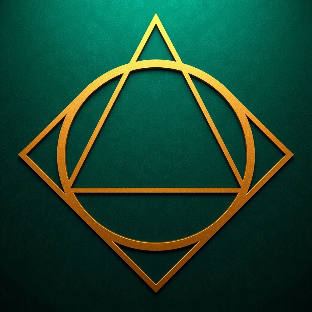 Art deco geometric visual